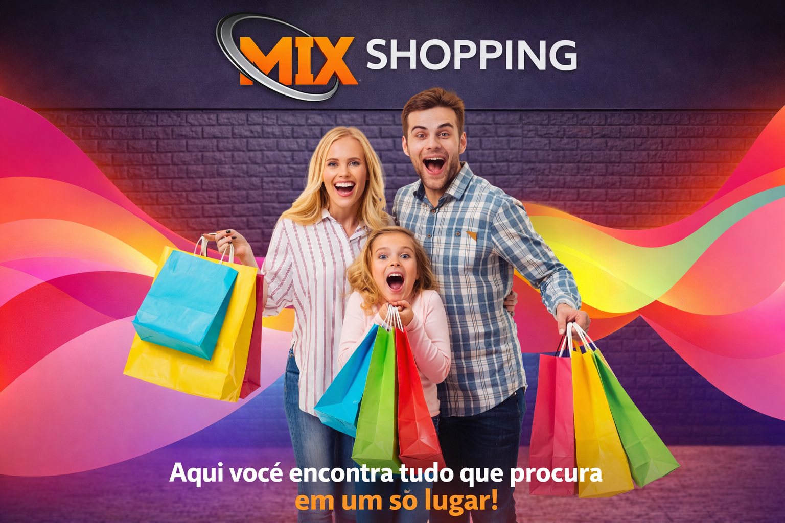 Família no Mix Shopping